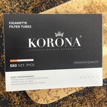 Korona 550 шт: сигаретні гільзи фільтр 8 мм K-500 фото