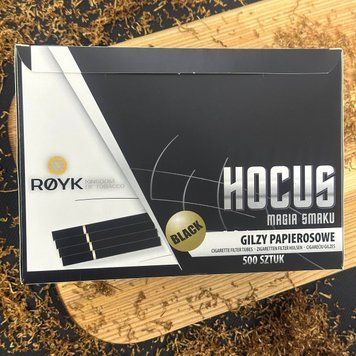 Hocus Чорні 500 шт: сигаретні гільзи фільтр 15 мм HB-500 фото