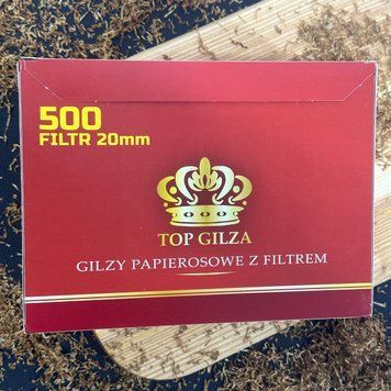 TOP GILZA 500 шт: сигаретні гільзи фільтр 20 мм copy_TGB-500 фото